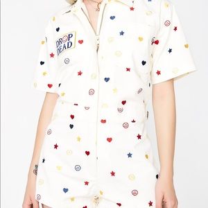 SUGARHIGH LOVESTONED Drop Dead Romper Size Medium